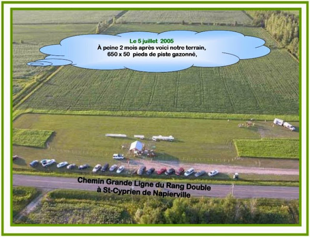 Vue aérienne de notre site.